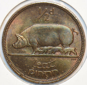 Ireland 1964 1/2 Penny Sow with piglets animal 195020 combine shipping