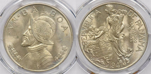 Panama 1947 Balboa PCGS MS 65 rare condition PC1240 combine shipping