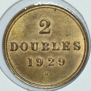 Guernsey 1929 2 Doubles 291799 combine shipping
