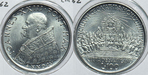 Vatican 1962 100 Lire 299018 combine shipping
