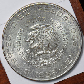 Mexico 1956 10 Pesos Eagle with Snake animal 490488 combine shipping