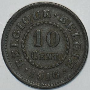 Belgium 1916 10 Cents Lion animal 903551 combine shipping