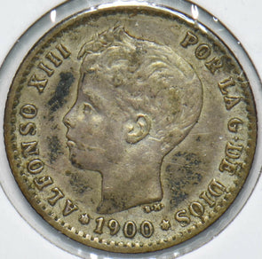 Spain 1900 50 Centavos Lion animal Alfonso XIII 293387 combine shipping