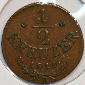 Austria 1916 B 1/2 Kreuzer Eagle animal 193397 combine shipping