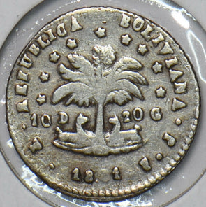 Bolivia 1861 1/2 Sol Llama animal KM 133 296128 combine shipping
