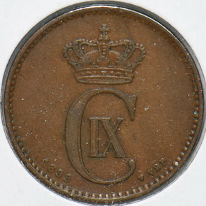 Denmark 1899 2 Ore Dolphin animal 192170 combine shipping