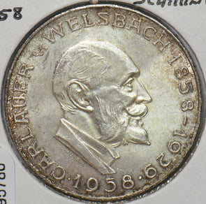 Austria 1958 25 Schilling 295786 combine shipping