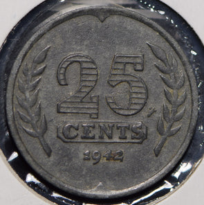 Netherlands 1942 25 Cents  150093 combine shipping
