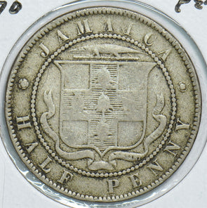 Jamaica 1870 1/2 Penny 198481 combine shipping