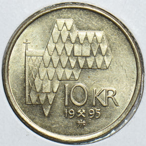Norway 1995 10 Kroner 904803 combine shipping