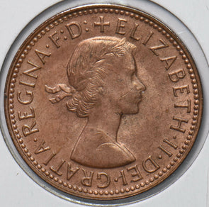 Australia 1963 Queen Elizabeth II Half Penny Kangaroo animal 292850 combine shi