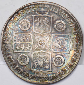 Great Britain 1743 Shilling Toned GR0309 combine shipping