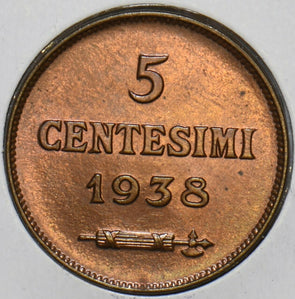 San Marino 1933 R 5 Centesimi 491337 combine shipping