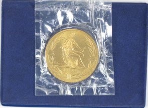 Naked woman Ecu Prooflike bronze European Currency Unit medal BU0437