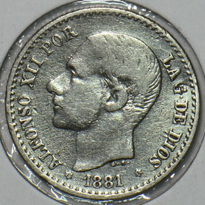 Spain 1881 50 Centimos 195616 combine shipping