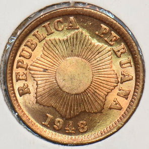 Bolivia 1948 Centavo BU 295780 combine shipping