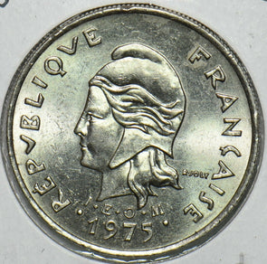 French Polynesia 1975 10 Francs UNC 196920 combine shipping