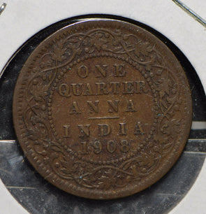 India British 1908 1/4 Anna  901695 combine shipping