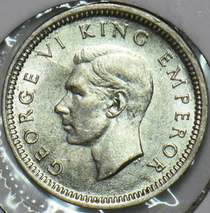 New Zealand 1942 3 Pence 196409 combine shipping