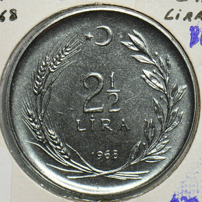 Turkey 1968 2 1/2 Lira BU 491347 combine shipping