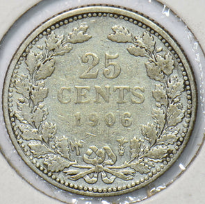 Netherlands 1906 25 Cents  291310 combine shipping