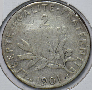 France 1901 2 Francs  191838 combine shipping