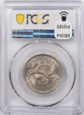 New Zealand 1964 Florin Kiwi Bird animal PCGS MS 65 PI0185 combine shipping
