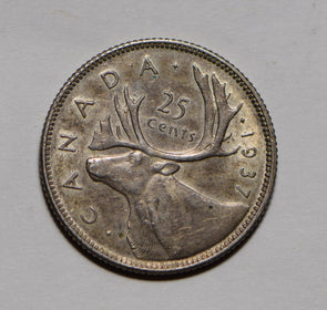 Canada 1937 25 Cents Caribou animal  291526 combine shipping