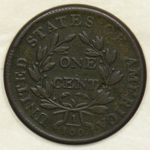 1807 Draped Bust Large Cent Overdate. State B. X 240. S-273. Ex RS brown Abt VF