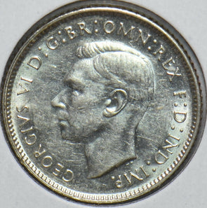 Australia 1943 6 Pence Kangaroo animal Ostrich Georgivs VI 902184 combine shippi