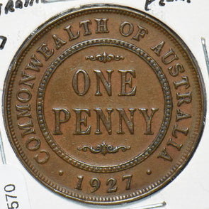 Australia 1927 Penny 192570 combine shipping