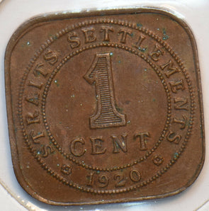 Straits Settlements 1920 Cent 193472 combine shipping