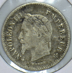 France 1867 Napoleon III 20 Centimes 291339 combine shipping