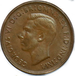 Australia 1942 Penny Kangaroo animal Georgivs VI 902210 combine shipping
