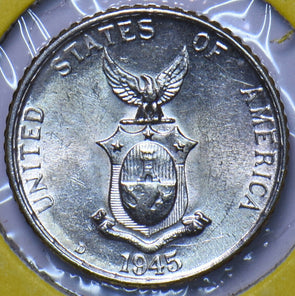 Philippines 1945 D 10 Centavos Eagle animal UNC 294815 combine shipping