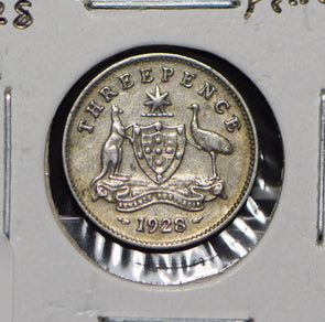 Australia 1928 3 Pence Kangaroo animal Moorhen  191234 combine shipping