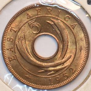 East Africa 1952 Y-33 5 Cents 193513 combine shipping
