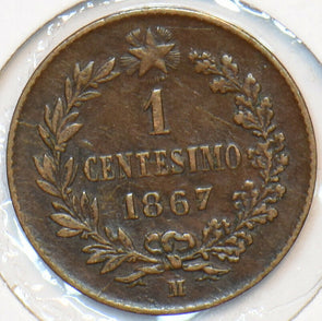 Italy 1867 M Centesimo 150863 combine shipping
