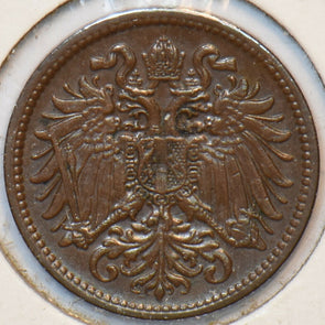 Austria 1913 2 Heller Eagle animal 194691 combine shipping