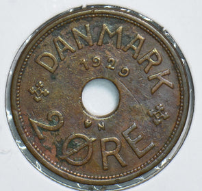 Denmark 1929 2 Ore 198280 combine shipping