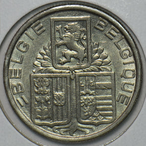 Belgium 1939 5 Francs Lion animal 195884 combine shipping