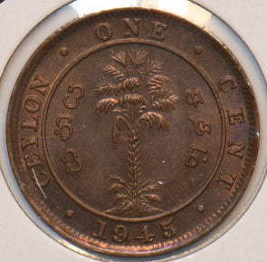Ceylon 1945 Cent 295187 combine shipping