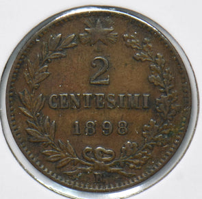 Italy 1898 2 Centesimi  191908 combine shipping