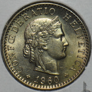 Switzerland 1960 20 Rappen UNC 152257 combine shipping