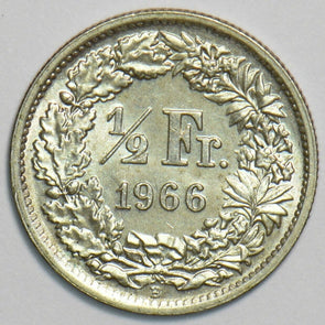 Switzerland 1966 1/2 Franc 298220 combine shipping
