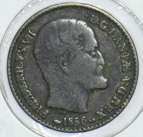 Denmark 1856 Fredericvs VII 4 Skilling Silver 290938 combine shipping