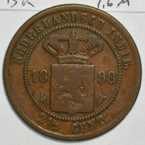 Netherlands East Indies 1898 2 1/2 Cents 240789 combine shipping