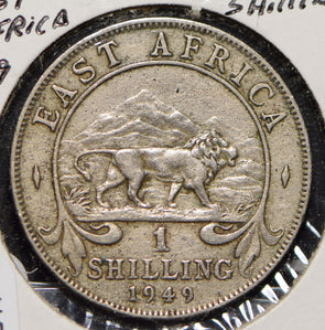 East Africa 1949 Shilling Lion animal  191317 combine shipping