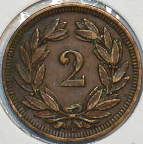 Switzerland 1893 2 Rappen 196238 combine shipping