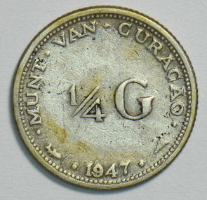 Curacao 1947 1/4 Gulden 904060 combine shipping
